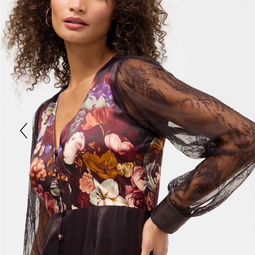 Johnny Was MICAELA MIDI DRESS - BECKETT BLOOMS S - Picture 4 of 11